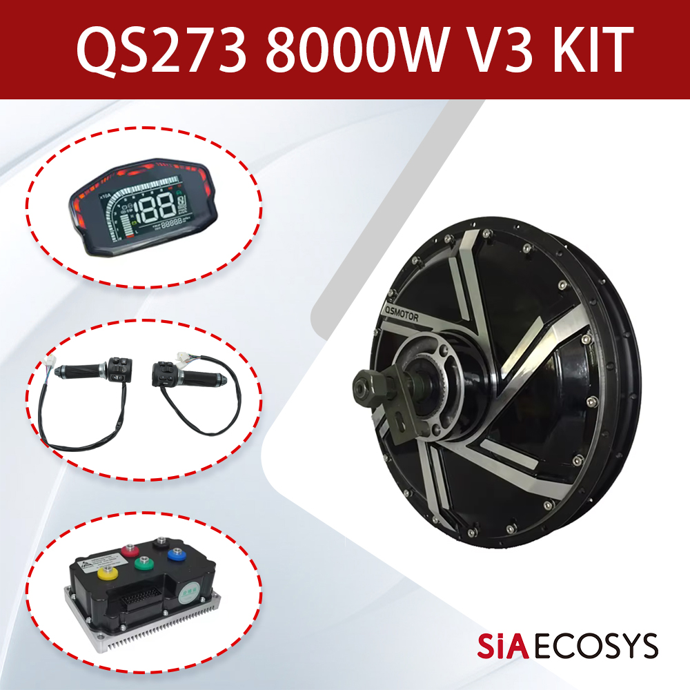 Qs273 Hub Motor 8000W 72V - QSMOTOR QS273 V3 8000W 72V Kit