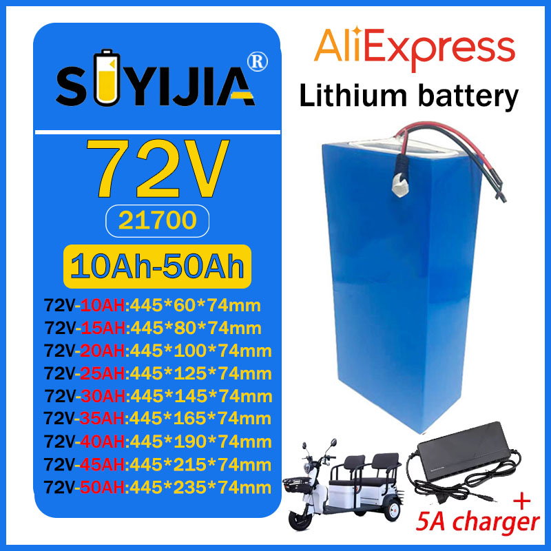 60V 30Ah Electric Scooter Battery - Paket Baterai Lithium 72V 50Ah 45Ah