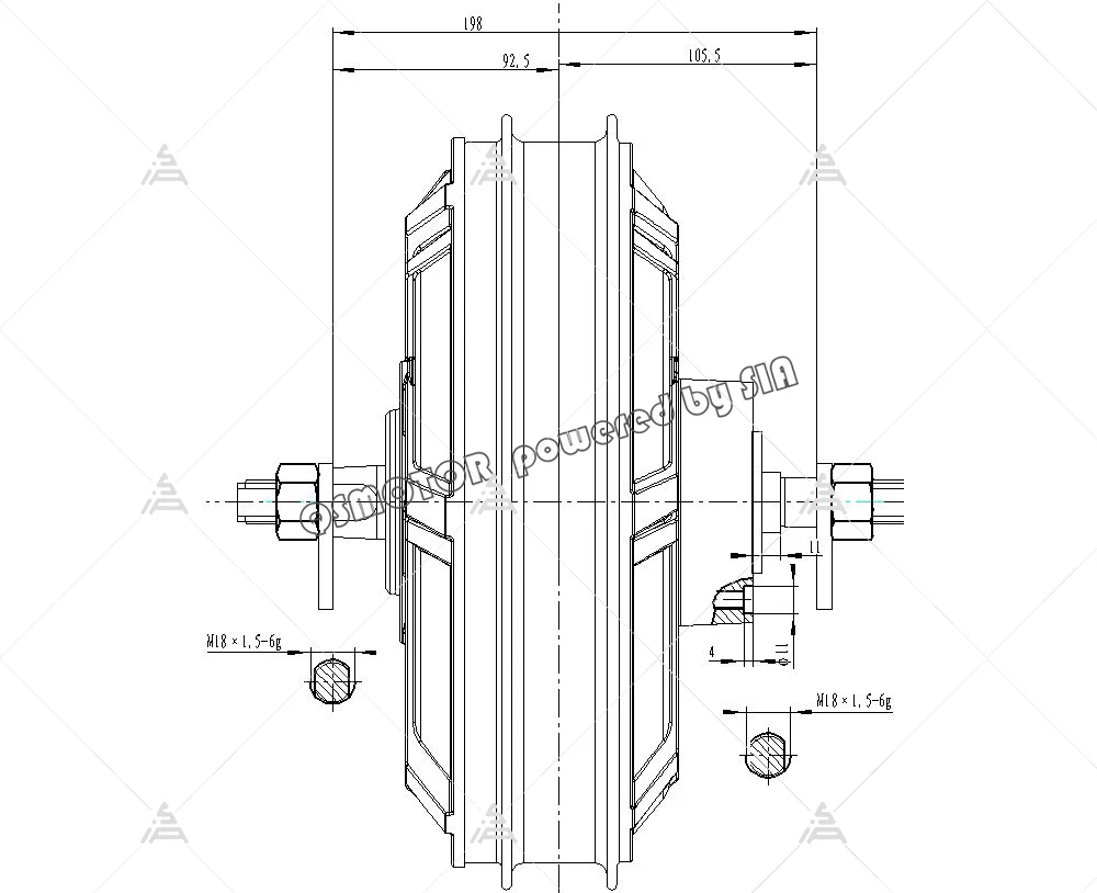 QSMOTOR QS273 V3 8000W 72V Kit - Qs273 Hub Motor 8000W 72V ulasan dan harga