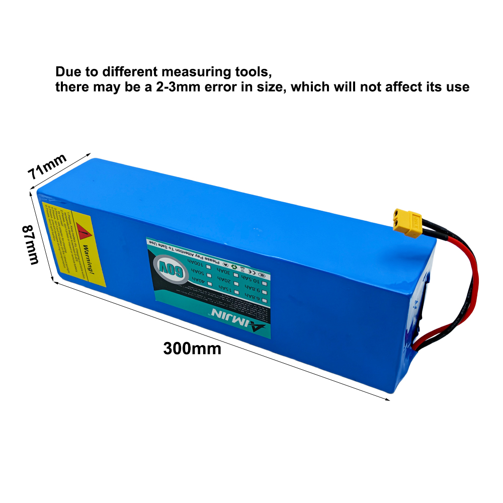 Baterai 60V 15000mAH 18650 Lit - 60V 30Ah Electric Scooter Battery ulasan dan harga