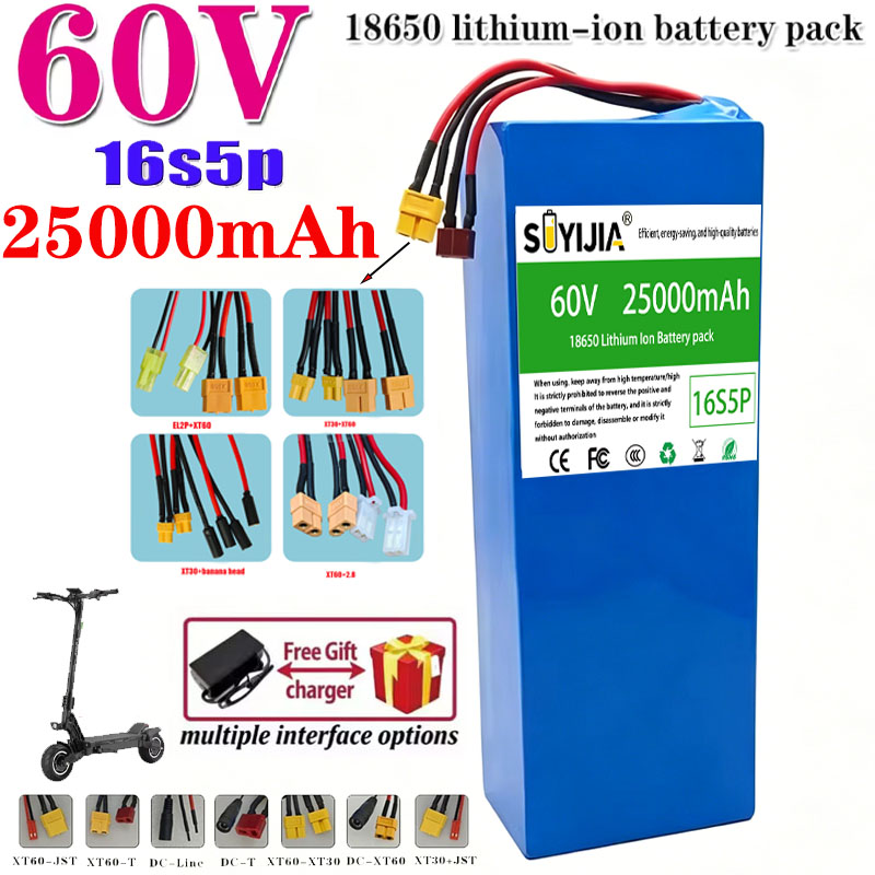 Baterai Lithium untuk Motor, S - 60V 30Ah Electric Scooter Battery ulasan dan harga